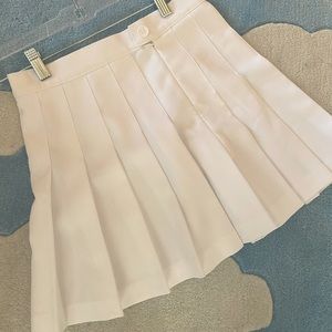 Small white American Apparel tennis skirt